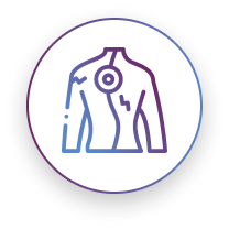 middle back hurting icon